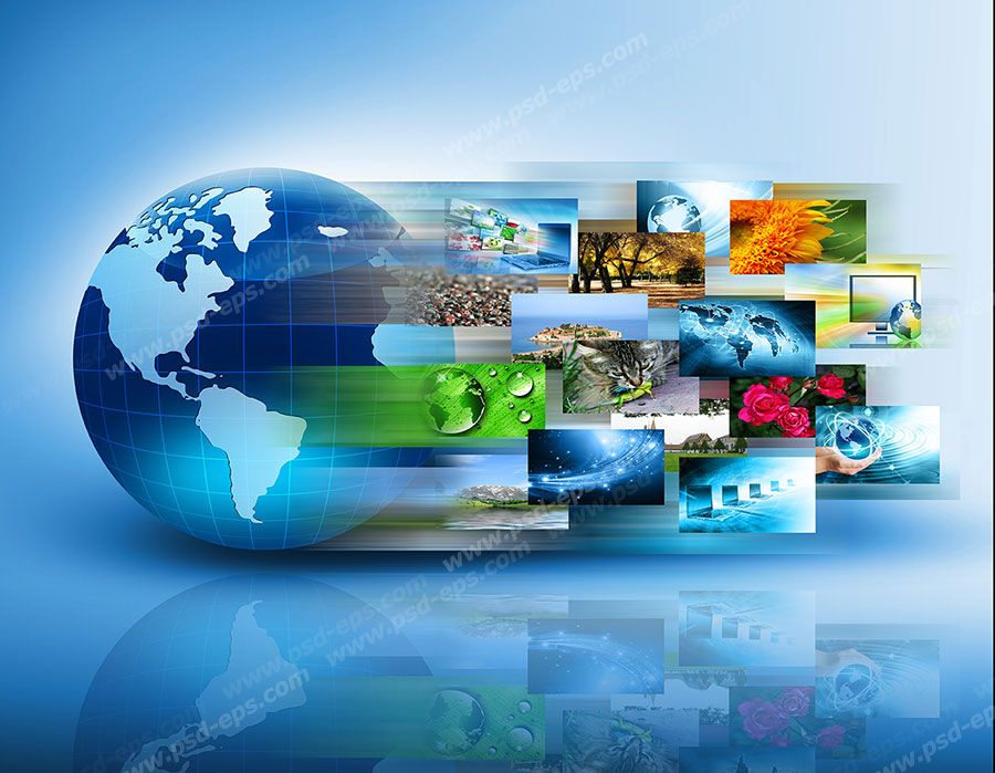 عکس با کیفیت تبلیغاتی کره زمین که جریان زندگی را نشان میدهد