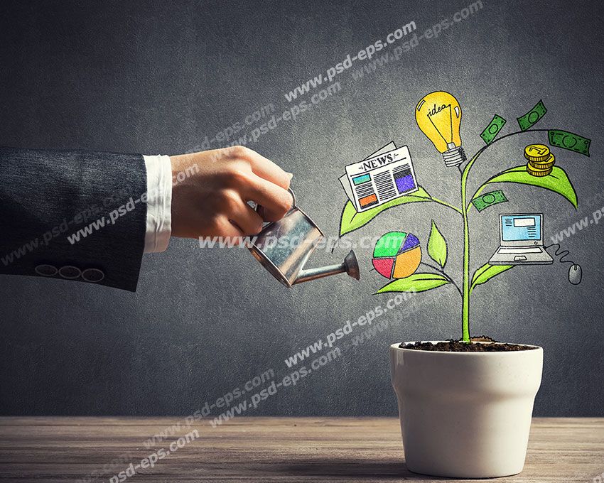 عکس با کیفیت تبلیغاتی رشد فناوری