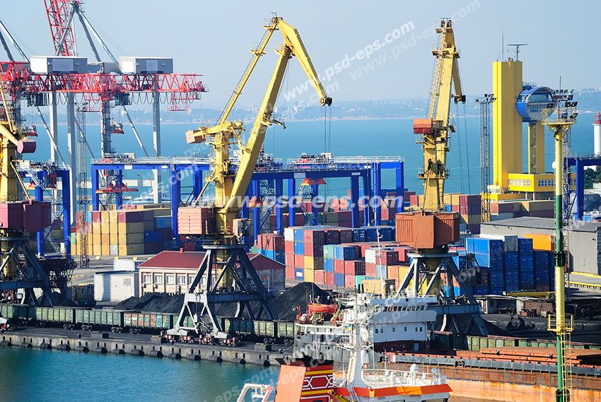 عکس با کیفیت تبلیغاتی کانکس و کانتینر های رنگارنگ