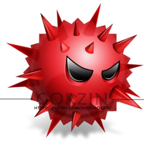 4 عدد png ویروس کرونا فانتزی و کارتونی و دوربری شده